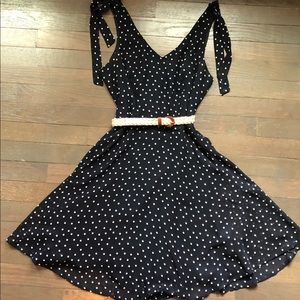Navy Jodi kristopher polka dot dress size 3